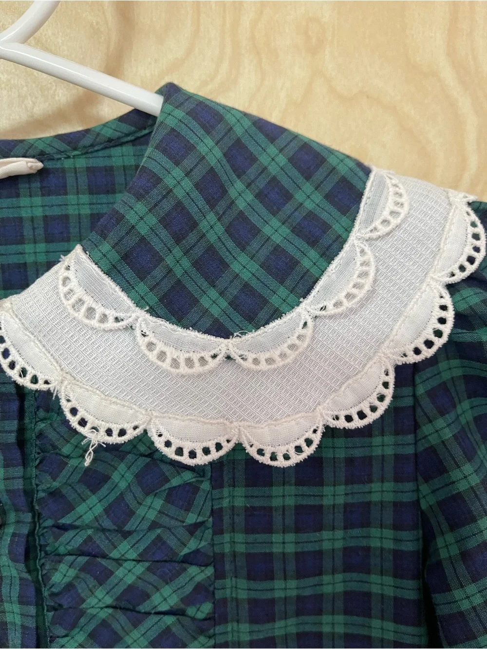 Vintage Plaid Girls Dress